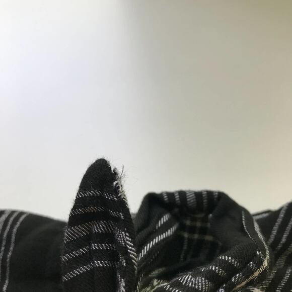 UNTUCKit for Her Tessa Plaid Wrap Tie Front Button Up Shirt Dress Black White 2 - Picture 13 of 13